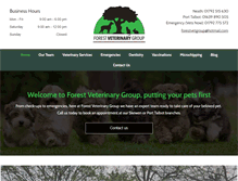 Tablet Screenshot of forestveterinarygroup.co.uk